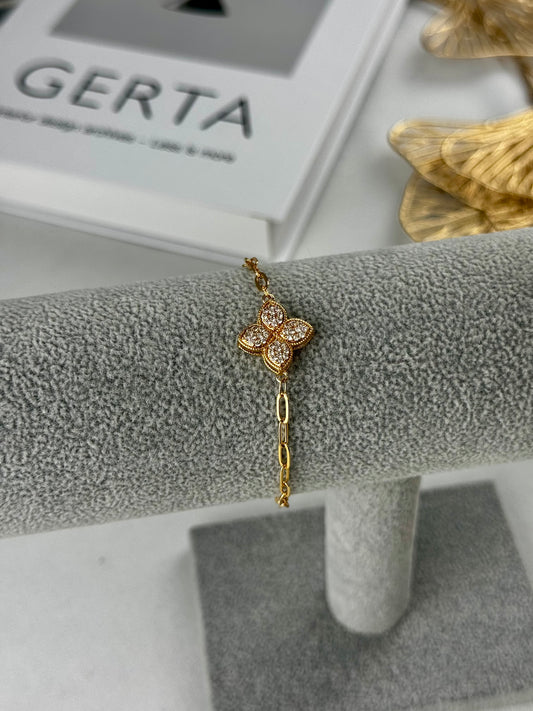 ITALIAN GOLD BRACELET.