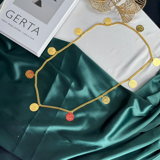 ITALIAN GOLD NECKLACE.