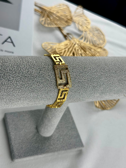 ITALIAN GOLD BRACELET.