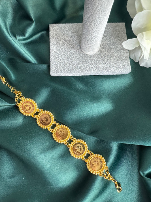 ITALIAN GOLD BRACELET.