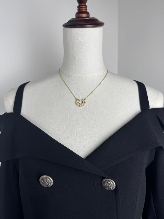 ITALIAN GOLD NECKLACE.
