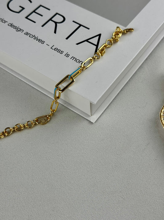 ITALIAN GOLD BRACELET.