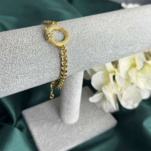 ITALIAN GOLD BRACELET.