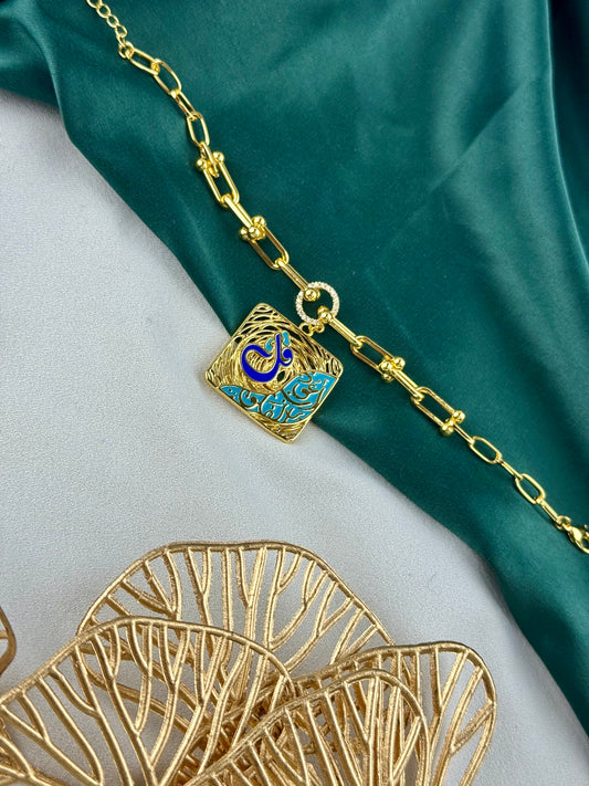 ITALIAN GOLD BRACELET.