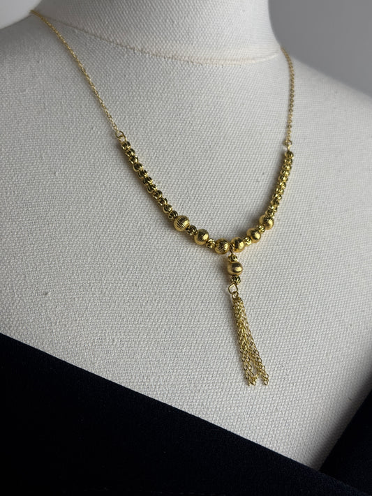 ITALIAN GOLD NECKLACE.