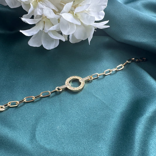 ITALIAN GOLD BRACELET.